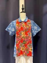 Load image into Gallery viewer, RB206E-Denim Batik Collar Top(M)
