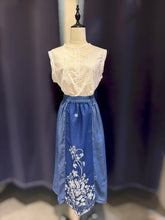 Load image into Gallery viewer, RB208A-Denim Batik Skirt
