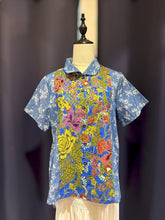 Load image into Gallery viewer, RB206D-Denim Batik Collar Top(M)
