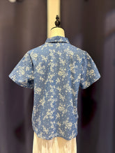 Load image into Gallery viewer, RB206C-Denim Batik Collar Top(M)
