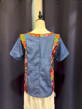 Load image into Gallery viewer, RB207A-Denim Batik Top(S)
