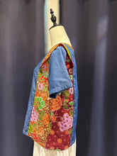 Load image into Gallery viewer, RB207A-Denim Batik Top(S)
