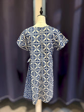Load image into Gallery viewer, T104805-Indigo Short sleeve Dress

