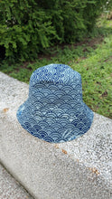 Load image into Gallery viewer, H11002F-Indigo Reversible Hat
