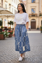 Load image into Gallery viewer, T104738-Patchwork Skirt

