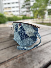 Load image into Gallery viewer, G023F-Indigo Makeup Zip Pouch
