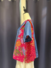 Load image into Gallery viewer, RB207F-Denim Batik Top(L)
