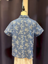 Load image into Gallery viewer, RB206D-Denim Batik Collar Top(M)
