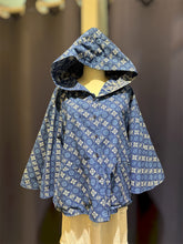 Load image into Gallery viewer, T104708- Indigo Printed Jacket With Hoodie
