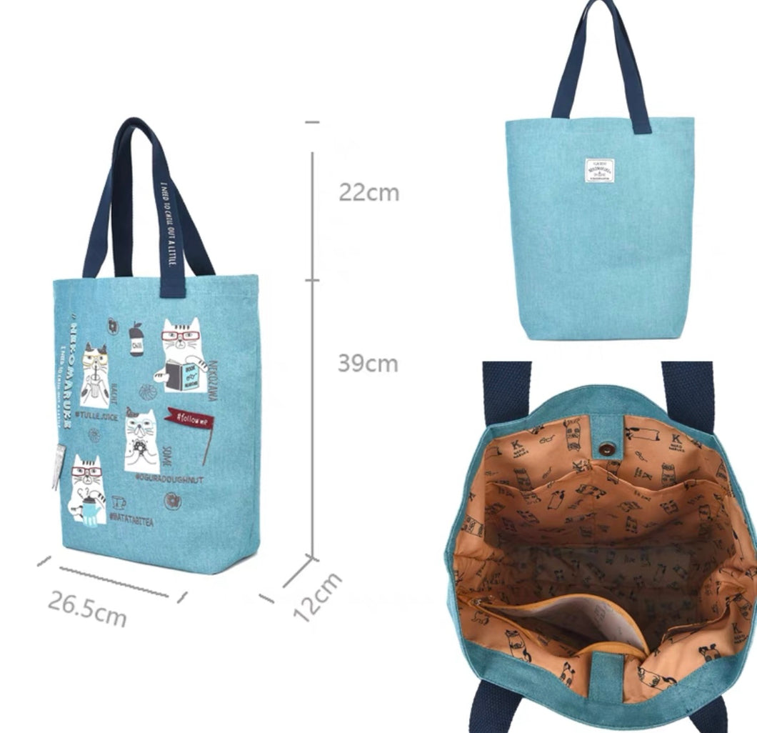 B101226-Cat Tote Bag