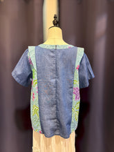 Load image into Gallery viewer, RB207D-Denim Batik Top(M)
