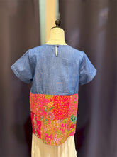 Load image into Gallery viewer, RB188A-Denim Batik Blouse-S

