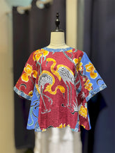 Load image into Gallery viewer, RB189F- Batik Denim 3/4 Sleeve-L
