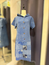 Load image into Gallery viewer, T104791-Patchwork Hoodie Dress
