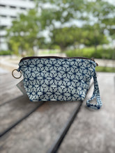 Load image into Gallery viewer, G023G-Indigo Makeup Zip Pouch
