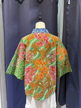 Load image into Gallery viewer, RB160C-Batik &amp; Denim 3/4 Blouse-M
