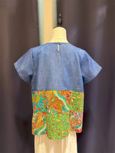 Load image into Gallery viewer, RB188C-Denim Batik Blouse-M
