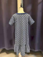 Load image into Gallery viewer, T104810-Indigo Short Sleeve Dress
