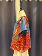 Load image into Gallery viewer, RB207G-Denim Batik Top(L)
