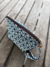 Load image into Gallery viewer, G023G-Indigo Makeup Zip Pouch
