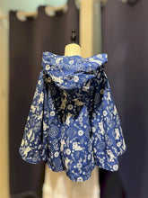 Load image into Gallery viewer, T104706-  Indigo Printed Jacket  With Hoodie
