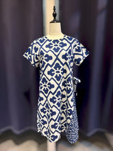 Load image into Gallery viewer, T104808-Indigo Short Sleeve Dress
