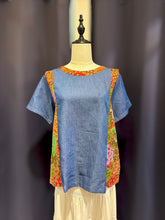 Load image into Gallery viewer, RB207A-Denim Batik Top(S)
