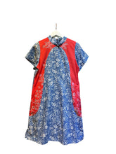 Load image into Gallery viewer, RB1840-Denim &amp; Batik Dress
