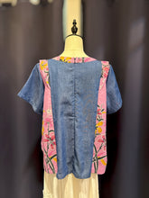 Load image into Gallery viewer, RB207E-Denim Batik Top(L)
