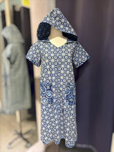 Load image into Gallery viewer, T104717- Indigo  Dress With Hoodie

