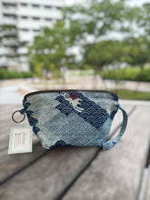 Load image into Gallery viewer, G023F-Indigo Makeup Zip Pouch
