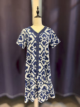 Load image into Gallery viewer, T104811-Indigo Short Sleeve Dress
