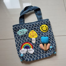 Load image into Gallery viewer, G025-indigo Lunch Bag
