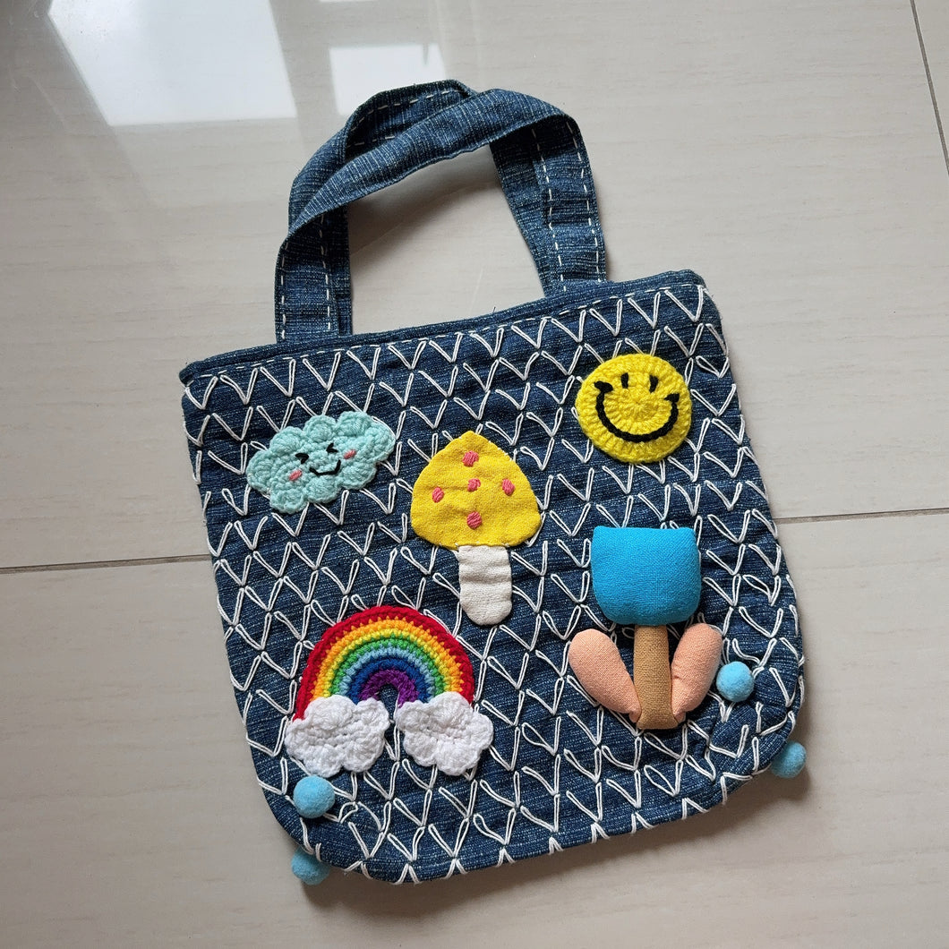 G025-indigo Lunch Bag