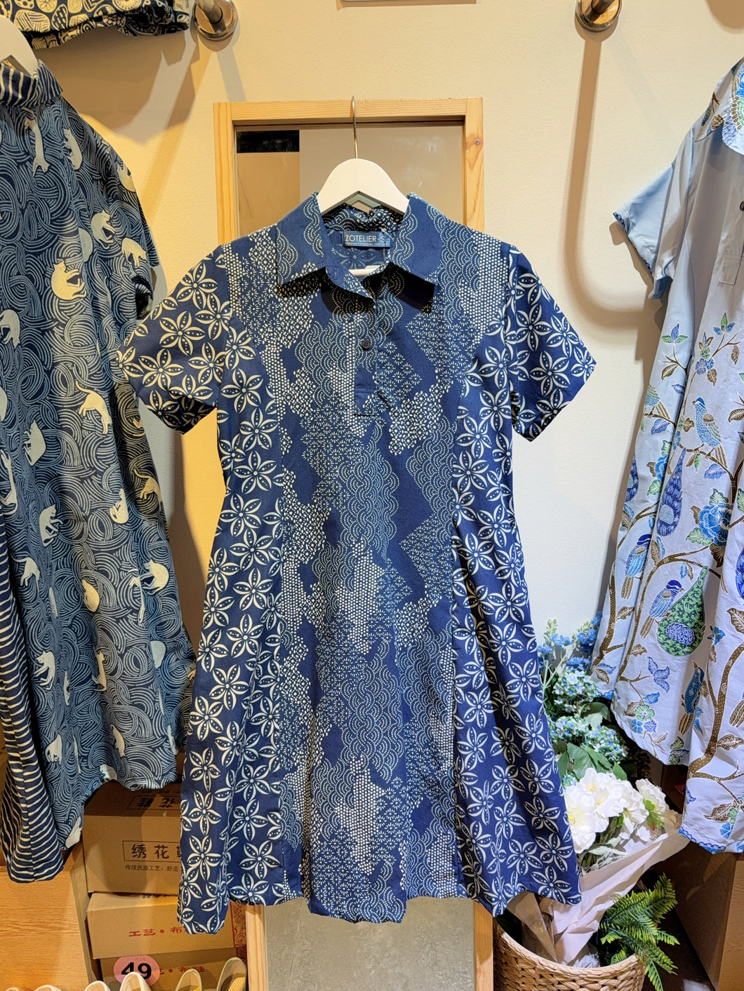 T104372-Polo Sleeve Dress