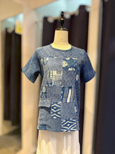 Load image into Gallery viewer, T104666- Patchwork Round Neck
