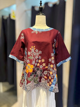 Load image into Gallery viewer, RB189- Batik Denim 3/4 Sleeve
