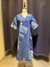 Load image into Gallery viewer, T104720- Indigo V Neck Dress
