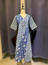 Load image into Gallery viewer, T104721-Indigo V Neck Dress
