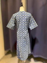 Load image into Gallery viewer, T104721-Indigo V Neck Dress
