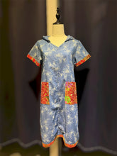 Load image into Gallery viewer, RB213- Denim Batik Dress With Hoodie
