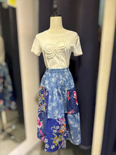 Load image into Gallery viewer, RB0149C-Denim Batik Skirt-S,M,L
