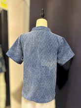 Load image into Gallery viewer, T104735-Patchwork Short Sleeve Top
