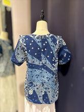 Load image into Gallery viewer, T104741-Indigo Short Sleeve Top
