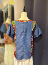 Load image into Gallery viewer, RB207-Denim Batik Top
