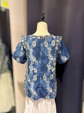 Load image into Gallery viewer, T104742-Indigo Short Sleeve Top
