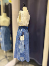 Load image into Gallery viewer, T104773-Patchwork Skirt
