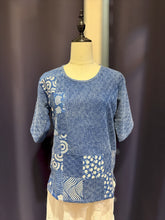 Load image into Gallery viewer, T104770-Patchwork Short Sleeve Top
