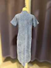 Load image into Gallery viewer, T104771-Patchwork Mandarin Collar Short Sleeve Dress
