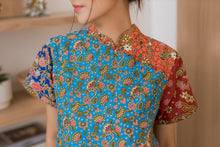 Load image into Gallery viewer, RB08-Batik Mandarin Collar Dress
